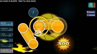 Jonathan Coulton & GLaDOS - Want You Gone - Hard - osu ! - Rank # 7 - Hidden + Double Time
