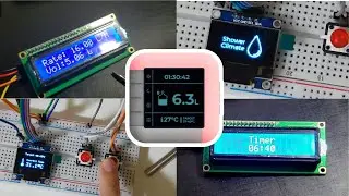 Animation, Temperature Display, Waterflow Sensor, Timer for Shower Climate using Arduino