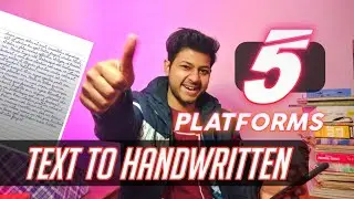 how to convert digital text to handwriting