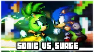 Sonic vs Surge - Sprite Animation Battle