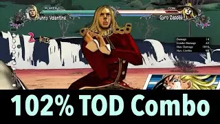 1016 Damage Funny Valentine TOD Combo | All Star Battle R