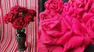 CRAPE PAPER CRAFT | SHIBI CRAFT VILLA | NILAMBUR CRAFT