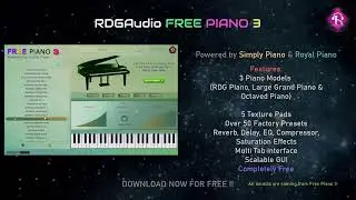 RDGAudio Free Piano 3 AU VST3 Free Download Presets Sound Demo