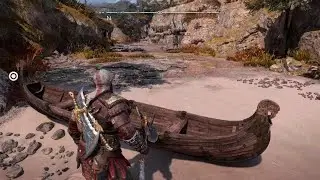 God of War Ragnarök Kratos Gets Stuck Behind A Boat Glitch Bug