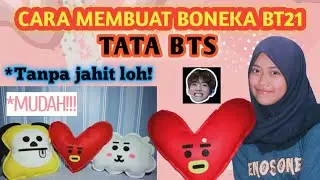 CARA MEMBUAT BONEKA TATA BT21 dari kain flanel||DIY (ST STORY)