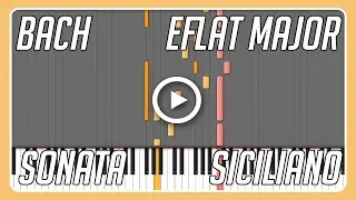 Bach Sonata Flute E Flat Major II. Siciliano Bosendorfer Piano Stereo Edition