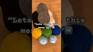 ASMR Wool Winding 🧶🍰 #crochet #asmr #asmrvideo