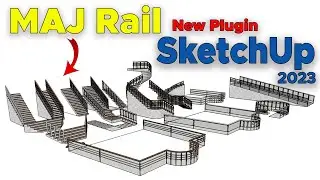 How to download MAJ Rail New Plugin for SketchUp 2023 | Maj rail plugin download |Maj rail extension