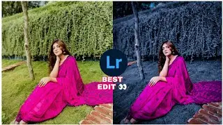 BLACK BLUE TONE | Lightroom  Photo Editing Tutorial