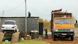 Диорама «Вывоз мусора из гаражного кооператива ГСК-2 