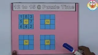 12 to 15 @ Puzzle Time With Solution || Maths Project ||