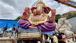Different Models of Biggest Ganesh Idols Transported from Dhoolpet Hyderabad