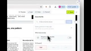 Export Your Work as a PDF