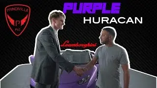 HANDOVER TIME : ONE OFF Purple paint lamborghini huracan collection from Prindiville
