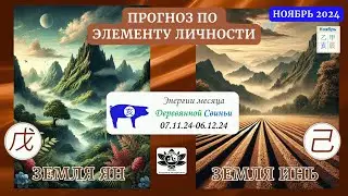 Элементы личности Земля Ян, Земля Инь ноябрь 2024