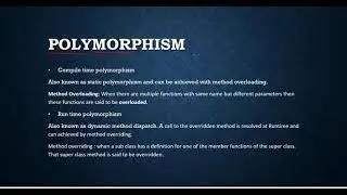 Java - Object Oriented Programming concepts - OOPs #Polymorphism #Abstraction #Encapsulation