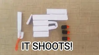 Paper DIY Small Gun that Shoots Tutorial (Easy)
