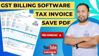 GST Billing software in excel | fully Automatic Tax Invoice in excel  |  invoice generator software