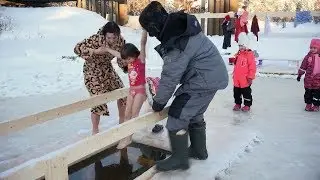Крещение - 2019. Купаемся в проруби на р. Шанга
