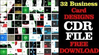 32 Best Business Card Designs CDR Free Download By Future Academy