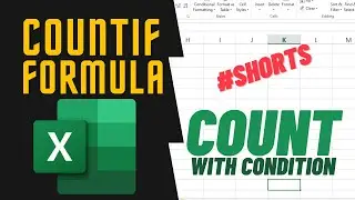 How To Use Countif Formula In Excel | Excel Countif Function Tutorial