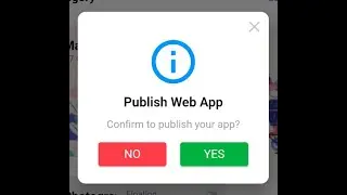 Publish to Web ( Web App )