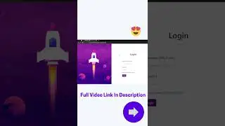 Login and register form | HTML, CSS | Full video link in description