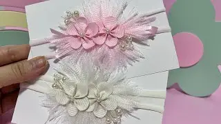 Faixinha para ensaio Newborn Super Fácil 😱 Faixinha Luxuosa #newborn #handmade #tiaras #artesanato