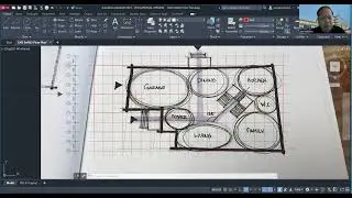 Adding lines to make a schematic drawing of the floor plan in AutoCAD