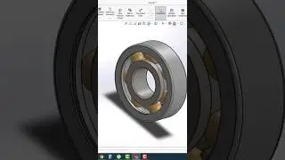 Design And Assembly of Ball Bearing in SolidWorks.. #solidworks #sheetmetal #fabrication