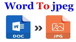 How to convert word to jpeg | How to Change a Word Document to JPEG Format | Ali IT BD