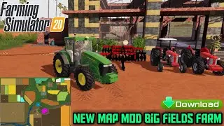 FS 20 New Map Mod full big filds farm