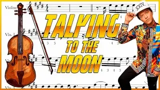 Talking To The Moon partitura violín/ partitura violino / violin sheet - easy violin sheet / B. Mars