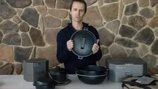 Snow Peak Cast Iron Pot & Snow Peak Combo Dutch Oven