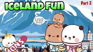 Vacation: ICELAND fun🏔️(part 2)| bubu dudu peach Goma Panda Bear Kittensisland