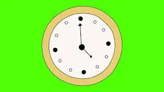 Clock animation green screen video | copyright free
