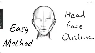 Essential Tips for Drawing Head Face Proportions | Drawing a Head Face Outline for Beginners Sketch