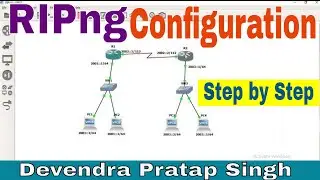 RIPng Configuration in GNS3 by Devendra Pratap Singh || RIP IPv6 || CCNA 200-301 || Network Creator