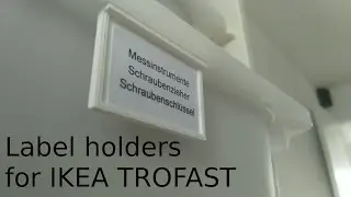 Label holders for IKEA TROFAST!