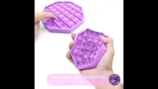 Hot Selling Stress Relief Pop Bubble Sensory Fidget Toy Silicone Push Pop