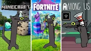 Toothless Dancing Meme but in Different Games