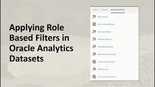 Applying Role Based Filter in Oracle Analytics Datasets