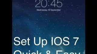 Set Up IOS 7 - Quick & Easy