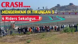 Crash Mengerikan ,4 Riders terlibat // March Marquest gagal finish