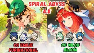 C0 Emilie Furinational / C0 Nilou + Al Haitham Bloom 4.8 Spiral Abyss Floor 12 Genshin Impact【原神】