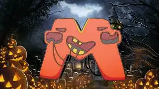 Alphabet lore 3D but halloween monsters 3D vesion (Full vesion)