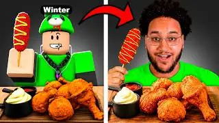 Roblox MUKBANG ASMR vs In REAL LIFE