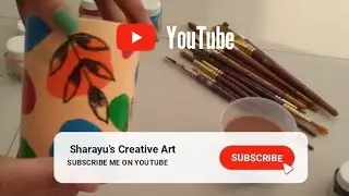 Pot Painting 🎨 | Colorful pot Painting | Pot Painting Tutorial video | #tutorial #viral #painting #