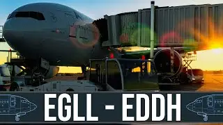 🔴 EGLL to EDDH: Dawn Flight in the NEW PMDG 777-300ER - Worth the Wait!