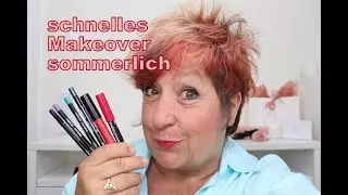 Sommer Makeover- bunter Eyeliner, Makeup schnell auffrischen und dabei jünger aussehen
